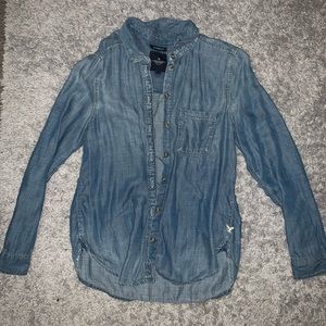 American Eagle Denim button up